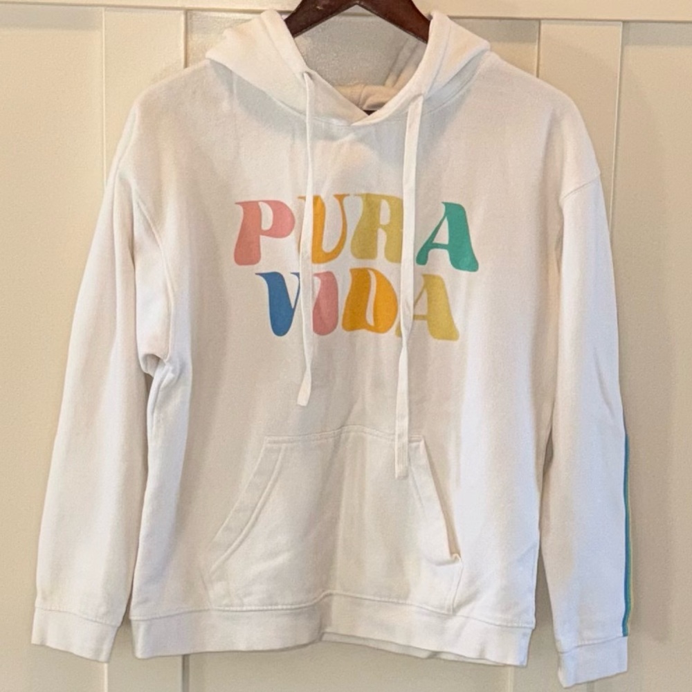 Pura Vida Multicolor Logo Hoodie